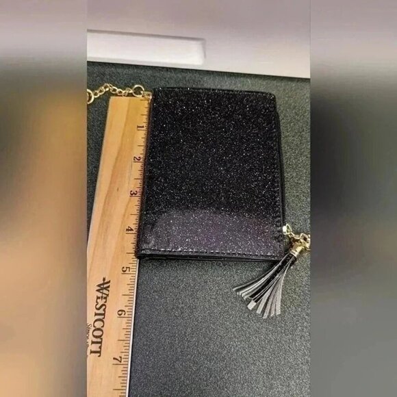 Small Wallet for Women Bifold Slim Keychain Wallet (New) (Black) - Picture 3 of 9